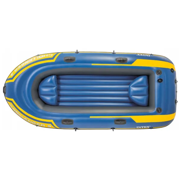 Barcă gonflabilă Intex Challenger 3 (68370) Blue Yellow photo 2