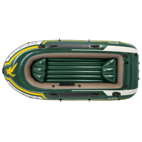 Надувная лодка Intex Seahawk 3 (68380) Зелёный Желтый photo 2