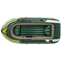 Надувная лодка Intex Seahawk 3 (68380) Зелёный Желтый photo 2