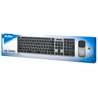 Клавиатура и Мышь Sven KB-C3000W Беспроводные/ Черный photo 6