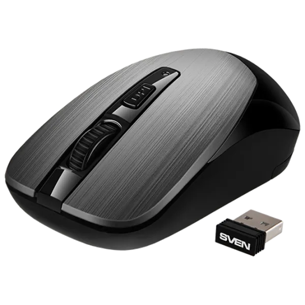 Mouse Sven RX-380W USB/ Dark Silver photo 2