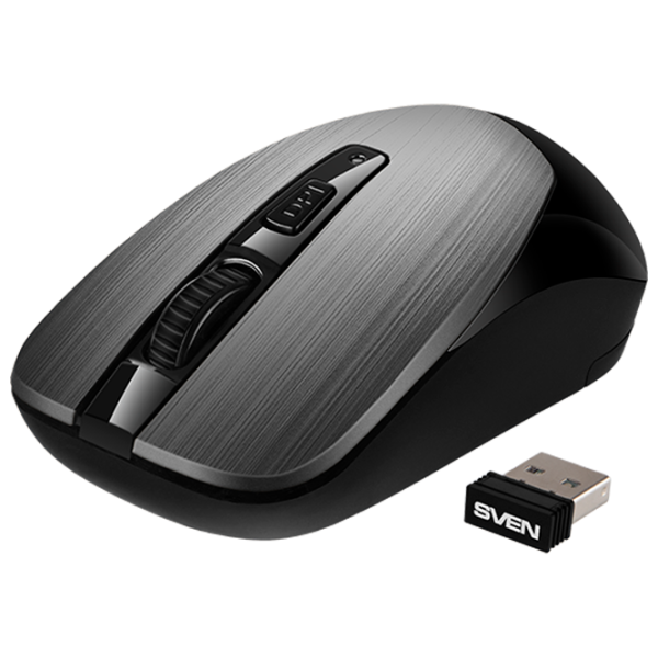 Mouse Sven RX-380W USB/ Dark Silver photo 2
