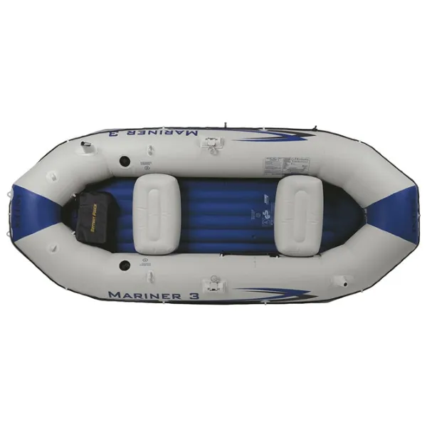 Надувная лодка Intex Mariner 3 (68373) Серый Синий photo 2 Надувная лодка Intex Mariner 3 (68373) Серый Синий photo 2