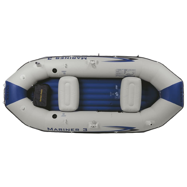 Надувная лодка Intex Mariner 3 (68373) Серый Синий photo 2 Надувная лодка Intex Mariner 3 (68373) Серый Синий photo 2