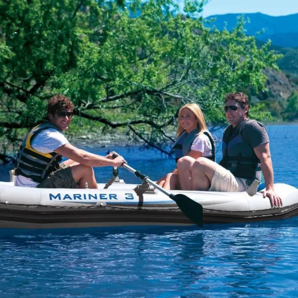 Надувная лодка Intex Mariner 3 (68373) Серый Синий photo 4 Надувная лодка Intex Mariner 3 (68373) Серый Синий photo 4
