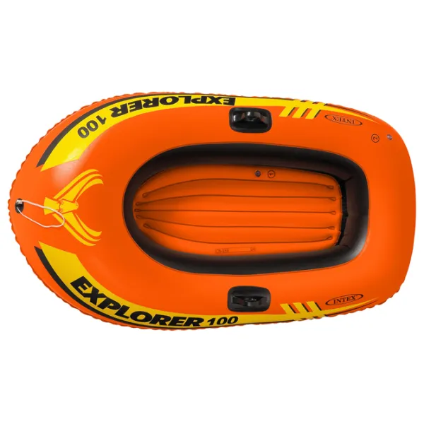 Надувная лодка Intex Explorer 100 (58329) Оранжевый Желтый photo 2