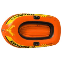 Надувная лодка Intex Explorer 100 (58329) Оранжевый Желтый photo 2