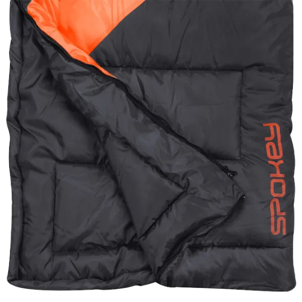 Спальный мешок Spokey Twin Right (929507) Polyester/ Черный Оранжевый photo 3
