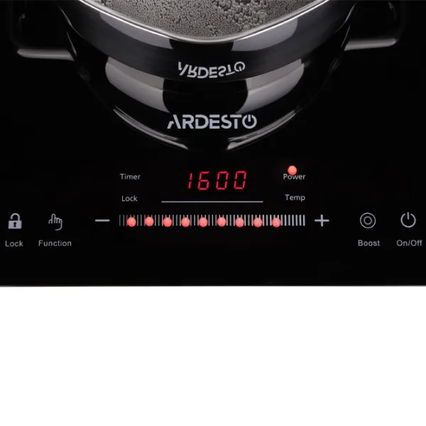 Настольная плита Ardesto ICS-B118 Индукционная/ Черный photo 4 Настольная плита Ardesto ICS-B118 Индукционная/ Черный photo 4