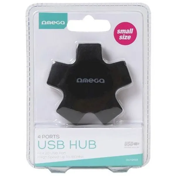Adaptor Hub Omega OUH24SB Black photo 2