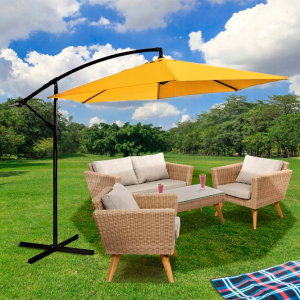 Umbrelă de grădină Jumi OM-433908 Black Yellow photo 6 Umbrelă de grădină Jumi OM-433908 Black Yellow photo 6