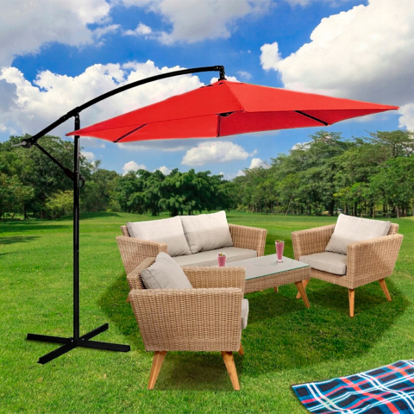 Umbrelă de grădină Jumi OM-433786 Black Red photo 6 Umbrelă de grădină Jumi OM-433786 Black Red photo 6