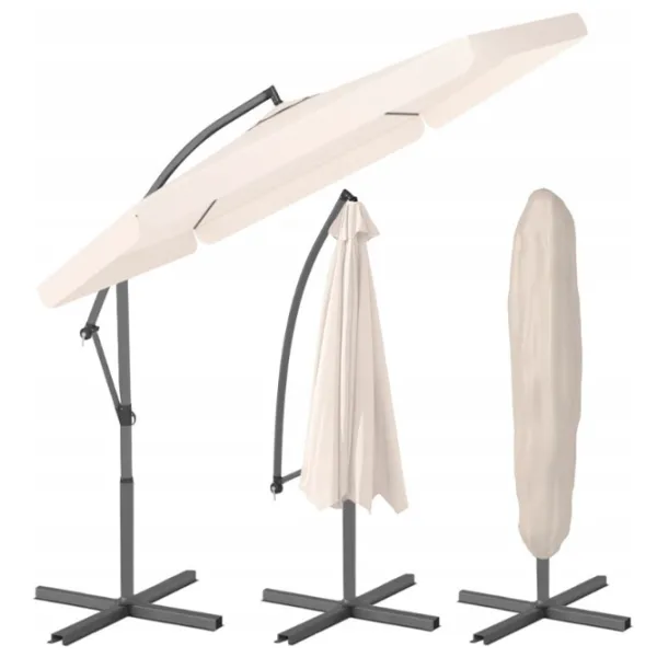 Umbrelă de grădină FunFit 81 Gray Beige photo 2