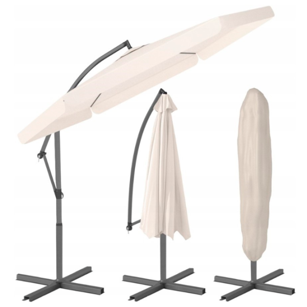 Umbrelă de grădină FunFit 81 Gray Beige photo 2
