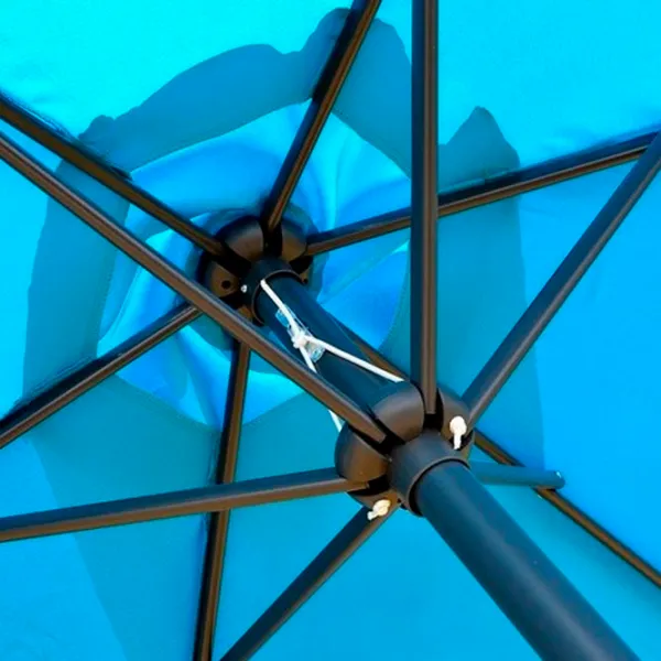 Зонт садовый Saska Garden Umbrella Черный Синий photo 3