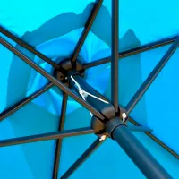 Зонт садовый Saska Garden Umbrella Черный Синий photo 3