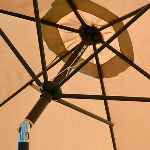 Зонт садовый Saska Garden Umbrella Черный Бежевый photo 3 Зонт садовый Saska Garden Umbrella Черный Бежевый photo 3