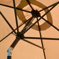 Зонт садовый Saska Garden Umbrella Черный Бежевый photo 3