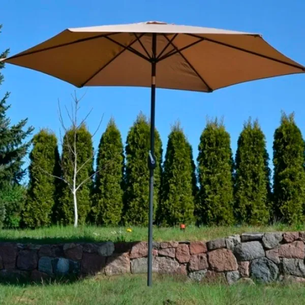 Зонт садовый Saska Garden Umbrella Черный Бежевый photo 5 Зонт садовый Saska Garden Umbrella Черный Бежевый photo 5