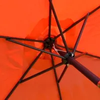 Зонт садовый Saska Garden Umbrella Черный Оранжевый photo 3