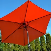 Зонт садовый Saska Garden Umbrella Черный Оранжевый photo 4