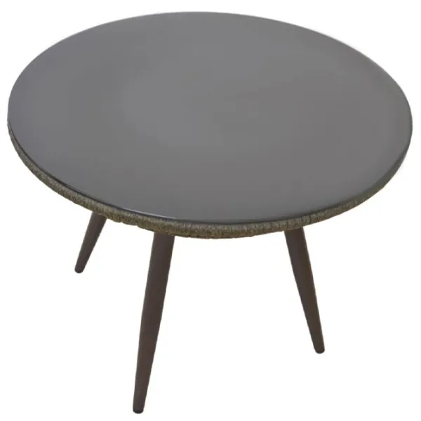 Masă de grădină DecoPrim Fiesta B125 Rotund/ Black Gray photo 2 Masă de grădină DecoPrim Fiesta B125 Rotund/ Black Gray photo 2
