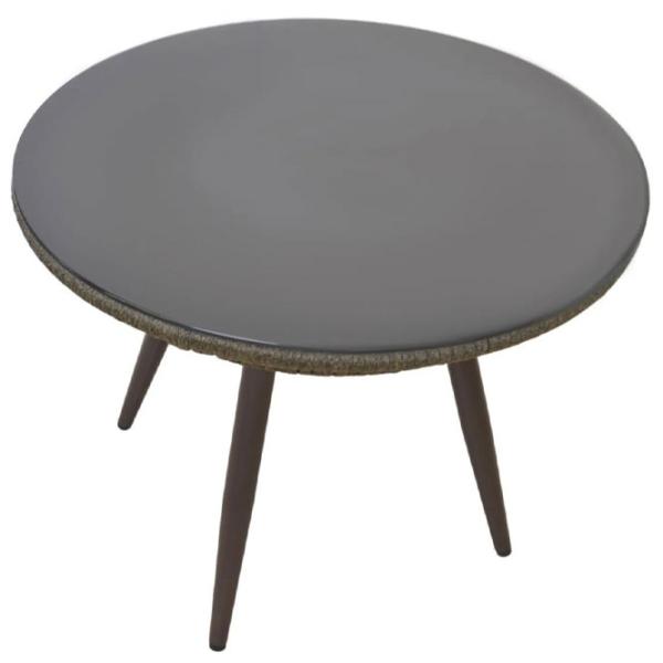Masă de grădină DecoPrim Fiesta B125 Rotund/ Black Gray photo 2 Masă de grădină DecoPrim Fiesta B125 Rotund/ Black Gray photo 2