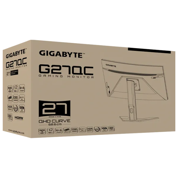 Монитор Gigabyte G27QC 27" 2K 165 Гц/ 1 мс/ Черный photo 7