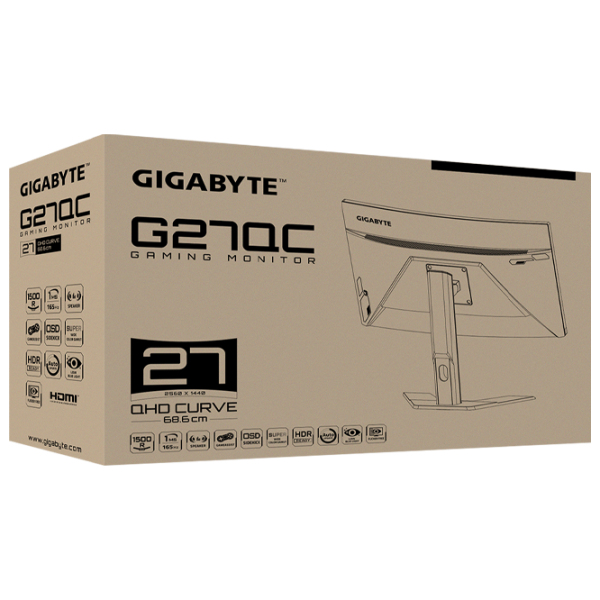 Монитор Gigabyte G27QC 27" 2K 165 Гц/ 1 мс/ Черный photo 7