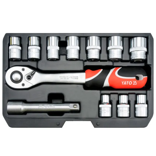 Set chei tubulare cu clichet Yato YT38671 Cantitatea în set: 12 buc photo 2