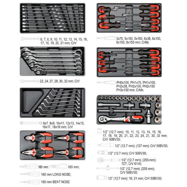 Ящик для инструментов Yato YT55300 177 шт. photo 4