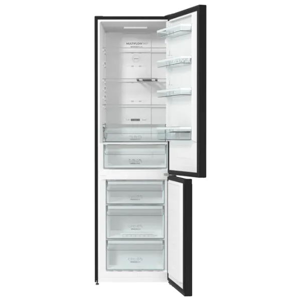 Frigider Gorenje NRK 6201 SYBK cu congelator jos 331 l / 200 cm / Black photo 6