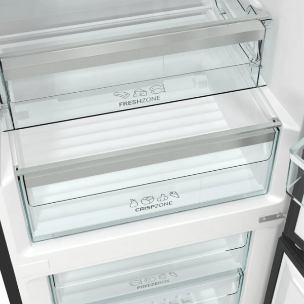 Frigider Gorenje NRK 6201 SYBK cu congelator jos 331 l / 200 cm / Black photo 9