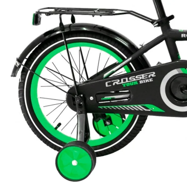 Велосипед Crosser C13 16" Сталь/ Бирюзовый Черный photo 2 Велосипед Crosser C13 16" Сталь/ Бирюзовый Черный photo 2