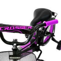 Bicicletă Crosser C13 12" Oțel/ Pink Black photo 2