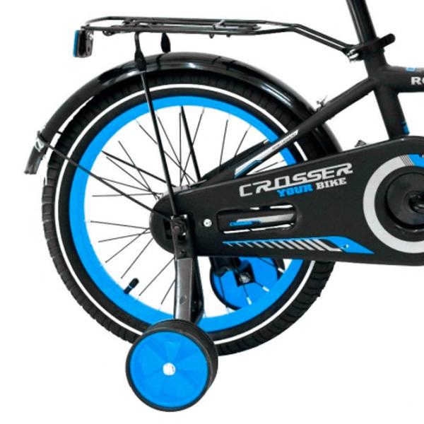 Велосипед Crosser C13 16" Сталь/ Синий Черный photo 2 Велосипед Crosser C13 16" Сталь/ Синий Черный photo 2