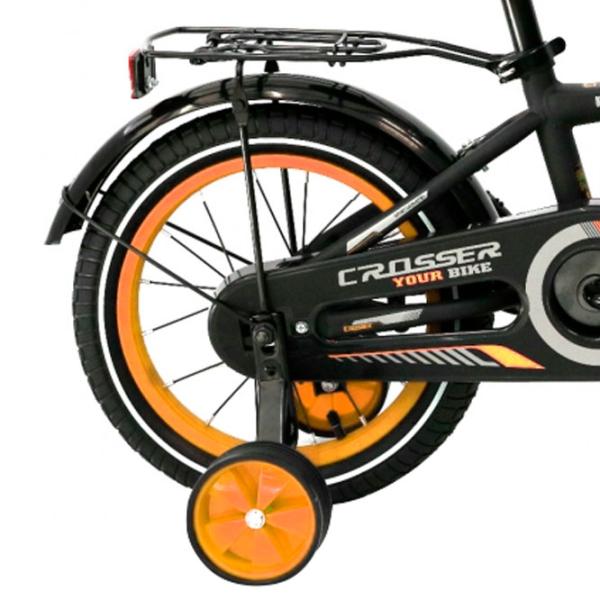 Велосипед Crosser C13 14" Сталь/ Оранжевый Черный photo 2 Велосипед Crosser C13 14" Сталь/ Оранжевый Черный photo 2