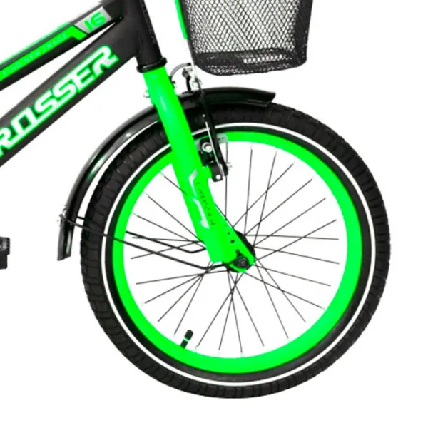 Bicicletă Crosser C13 16" Oțel/ Green Black photo 3