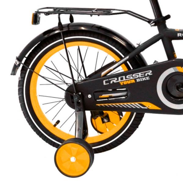 Bicicletă Crosser C13 16" Oțel/ Orange Black photo 2