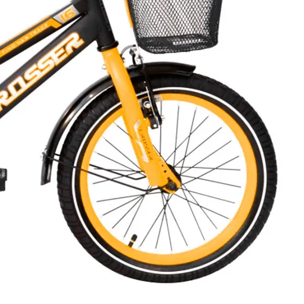 Bicicletă Crosser C13 16" Oțel/ Orange Black photo 3