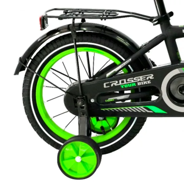 Велосипед Crosser C13 14" Сталь/ Зелёный Черный photo 5 Велосипед Crosser C13 14" Сталь/ Зелёный Черный photo 5