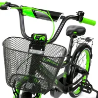 Bicicletă Crosser C13 14" Oțel/ Green Black photo 6