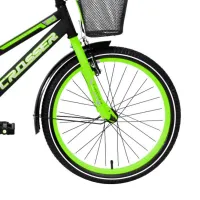 Bicicletă Crosser C13 20" Oțel/ Green Black photo 3