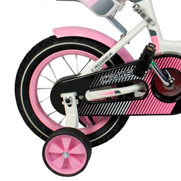 Bicicletă Crosser C3 12" Oțel/ Pink White photo 2 Bicicletă Crosser C3 12" Oțel/ Pink White photo 2