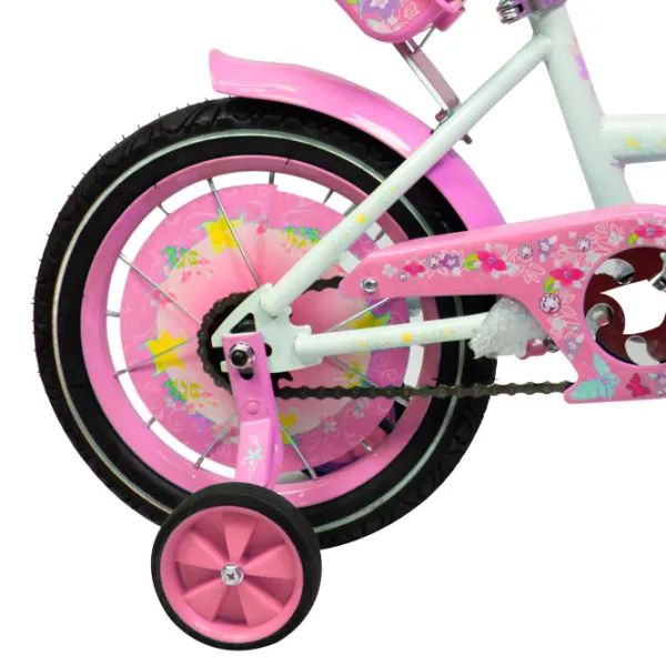 Bicicletă Crosser Girl-S 12" Oțel/ Pink White photo 2 Bicicletă Crosser Girl-S 12" Oțel/ Pink White photo 2