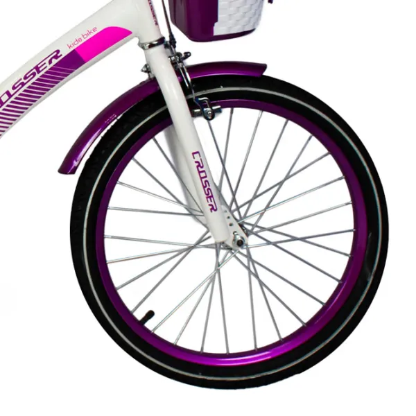Велосипед Crosser C3 16" Сталь/ Фиолетовый Белый photo 3 Велосипед Crosser C3 16" Сталь/ Фиолетовый Белый photo 3