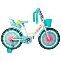 Bicicletă Crosser Girl-S 16" Oțel/ Turquoise White photo 4