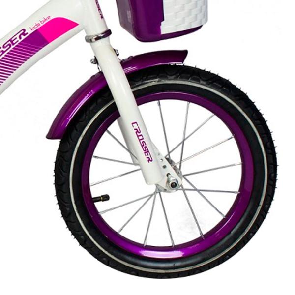 Bicicletă Crosser C3 14" Oțel/ Violet White photo 3 Bicicletă Crosser C3 14" Oțel/ Violet White photo 3