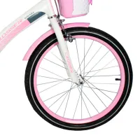 Bicicletă Crosser C3 20" Oțel/ Pink White photo 3