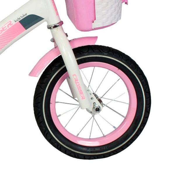 Велосипед Crosser C3 14" Сталь/ Розовый Белый photo 3 Велосипед Crosser C3 14" Сталь/ Розовый Белый photo 3